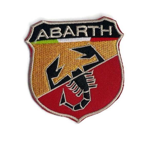 Abarth Fiat Italy Scorpion Large Logo Embroidered Patch - Picture 1 of 4